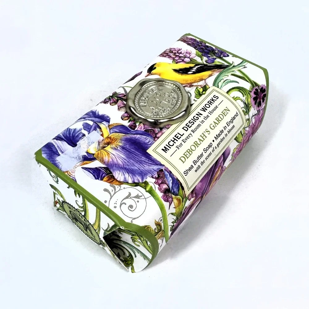 Michel Design Works Deborahs Garden 8.7 oz Artisanal Bar Bath Soap Floral Sealed